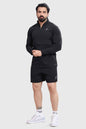 Black Fuaark Nz T-shirt with a casual thread pullover design, displayed on a plain background.