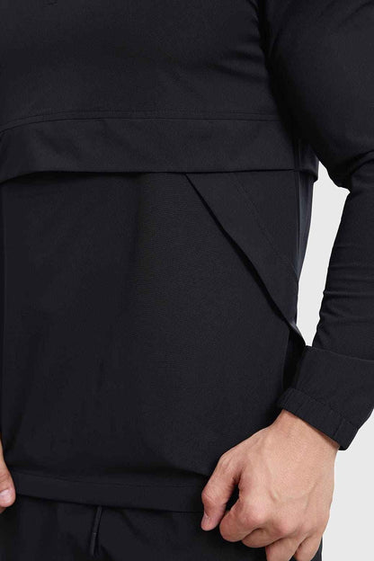 Black Fuaark Nz T-shirt with a comfortable fit, featuring a classic pullover design and soft fabric.