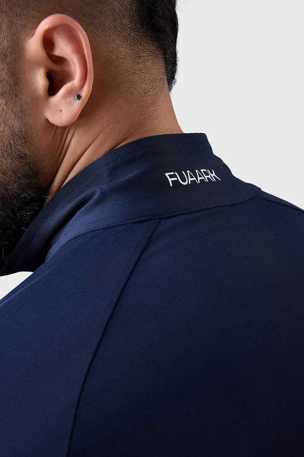 Navy Thrive Pullovers T-shirt by Fuaark Nz, featuring a comfortable fit and stylish design, displayed on a plain background.