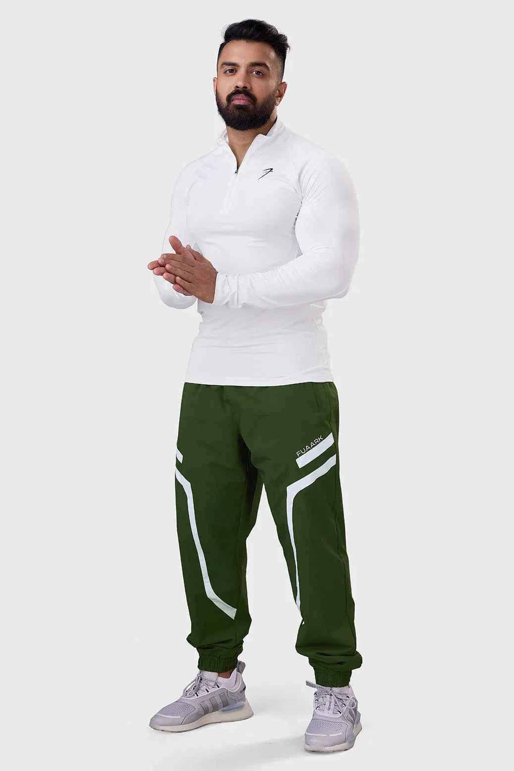 White Thrive pullovers T-shirt by Fuaark Nz featuring a comfortable fit and minimalist design.
