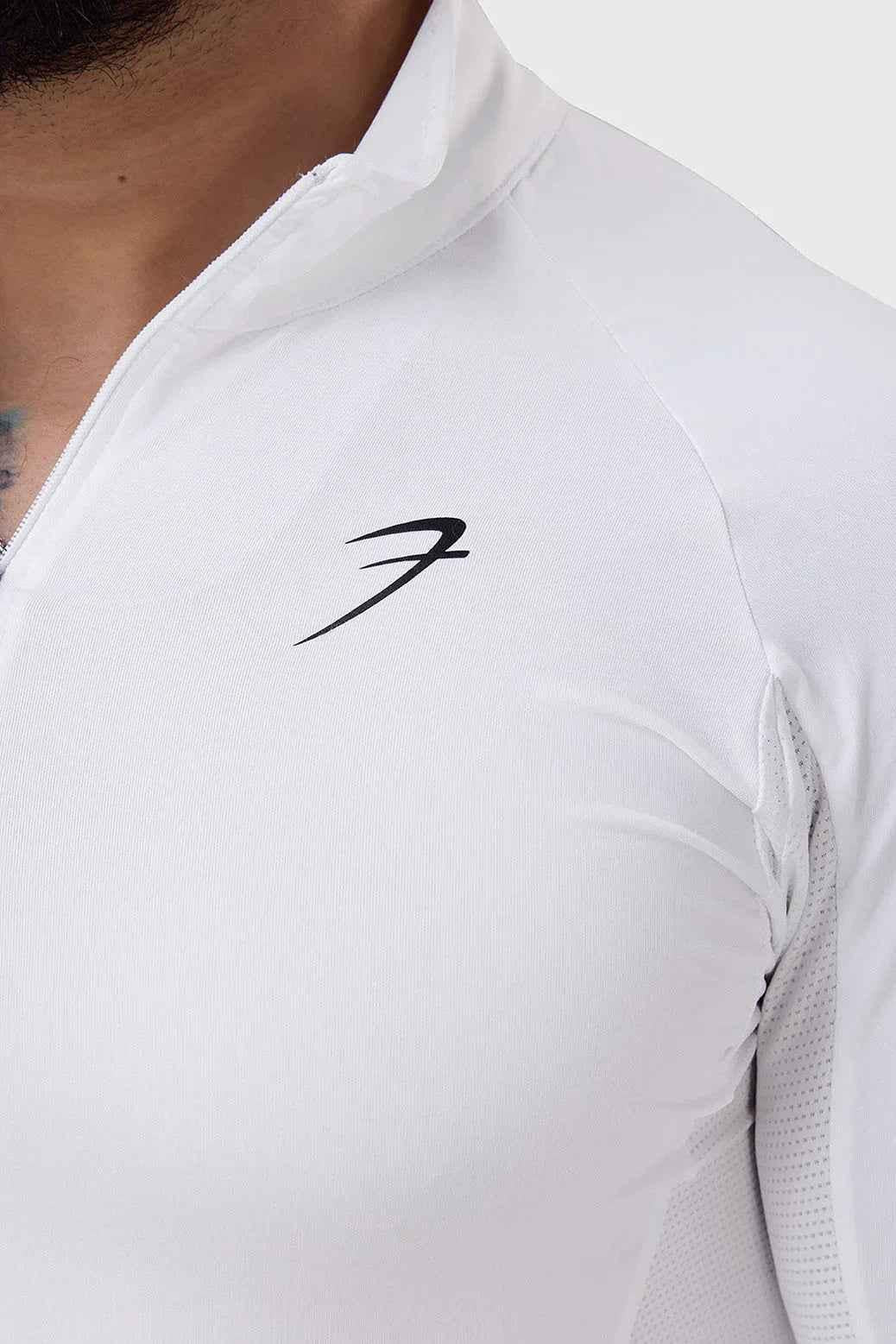 White Thrive pullover T-shirt by Fuaark NZ, shown laid flat with soft fabric and simple crew neckline.