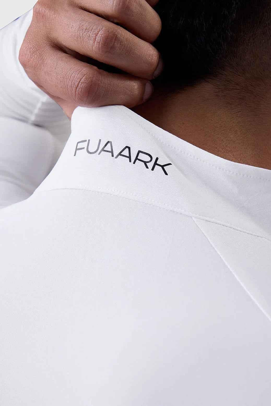 White Thrive Pullovers T-shirt by Fuaark Nz featuring a simple design on a comfortable cotton fabric.