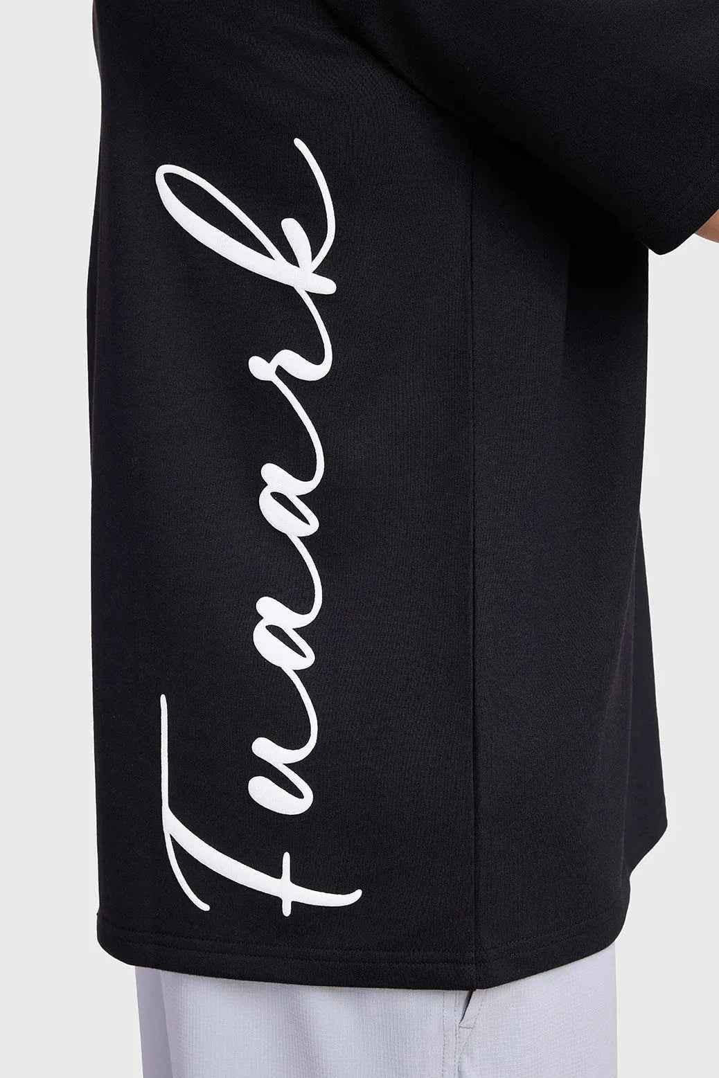Black oversized T-shirt by Fuaark Nz featuring a bold design, casual fit, and comfortable fabric for effortless style.