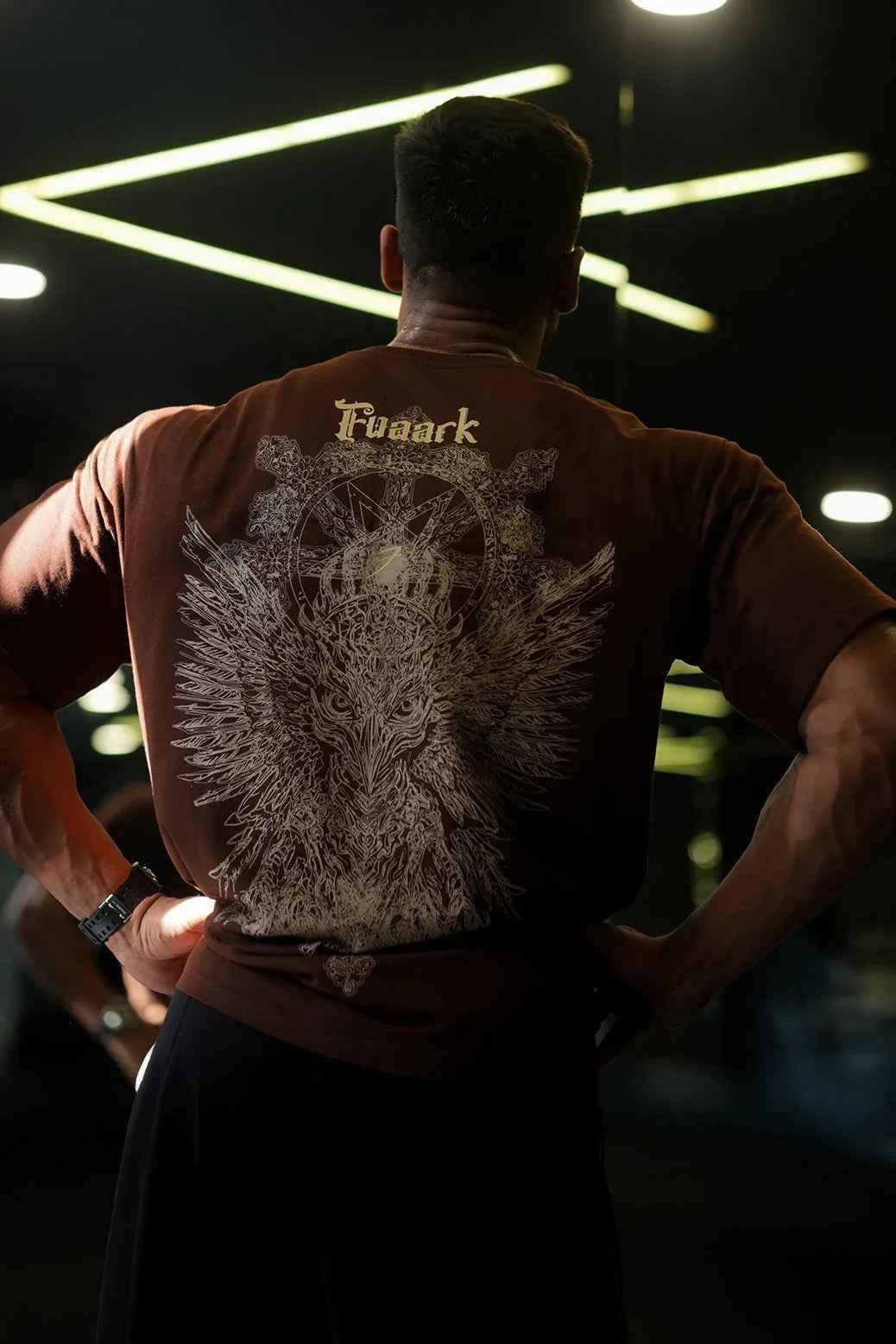 Fuaark Nz Coffee Eagle oversized vintage graphic t-shirt, ultra-soft relaxed fit, casual unisex tee with bold eagle design.