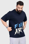Edge Oversized Navy T-Shirt for Effortless Style