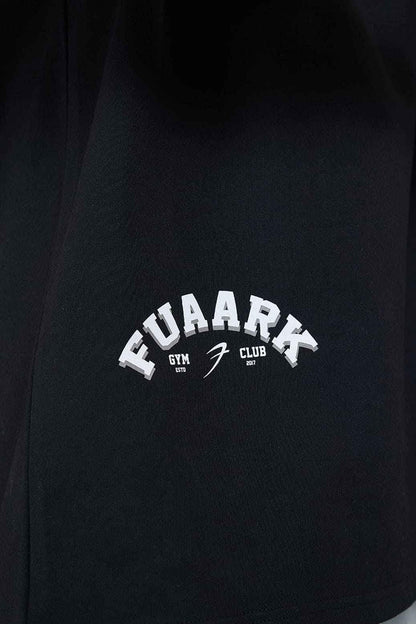 Black oversized T-shirt featuring a bold bull graphic from Fuaark Nz, perfect for elevating casual streetwear style.