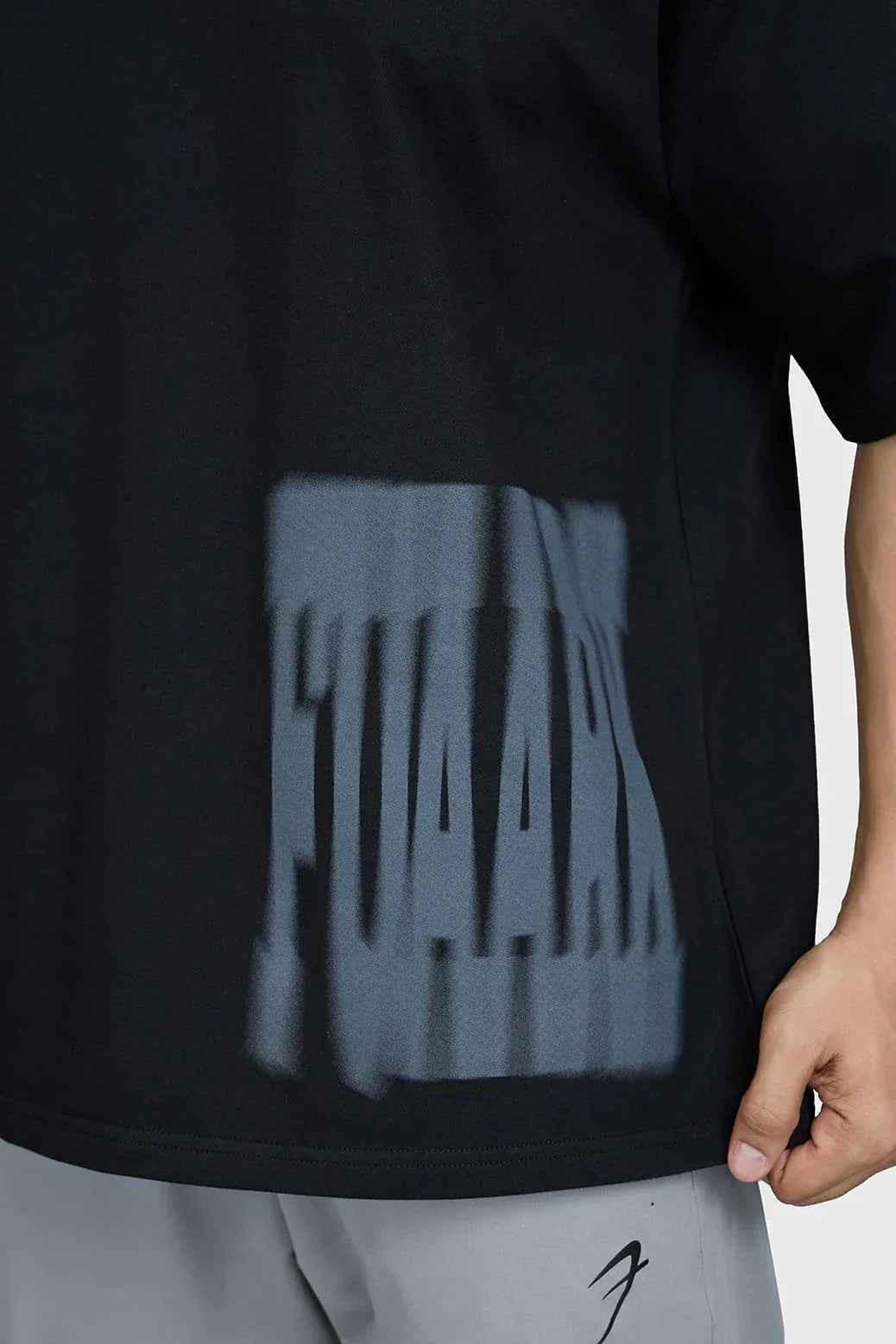 Fuaark NZ oversized black Gorilla T-shirt with relaxed fit, premium heavyweight cotton, streetwear style, and bold graphic design.