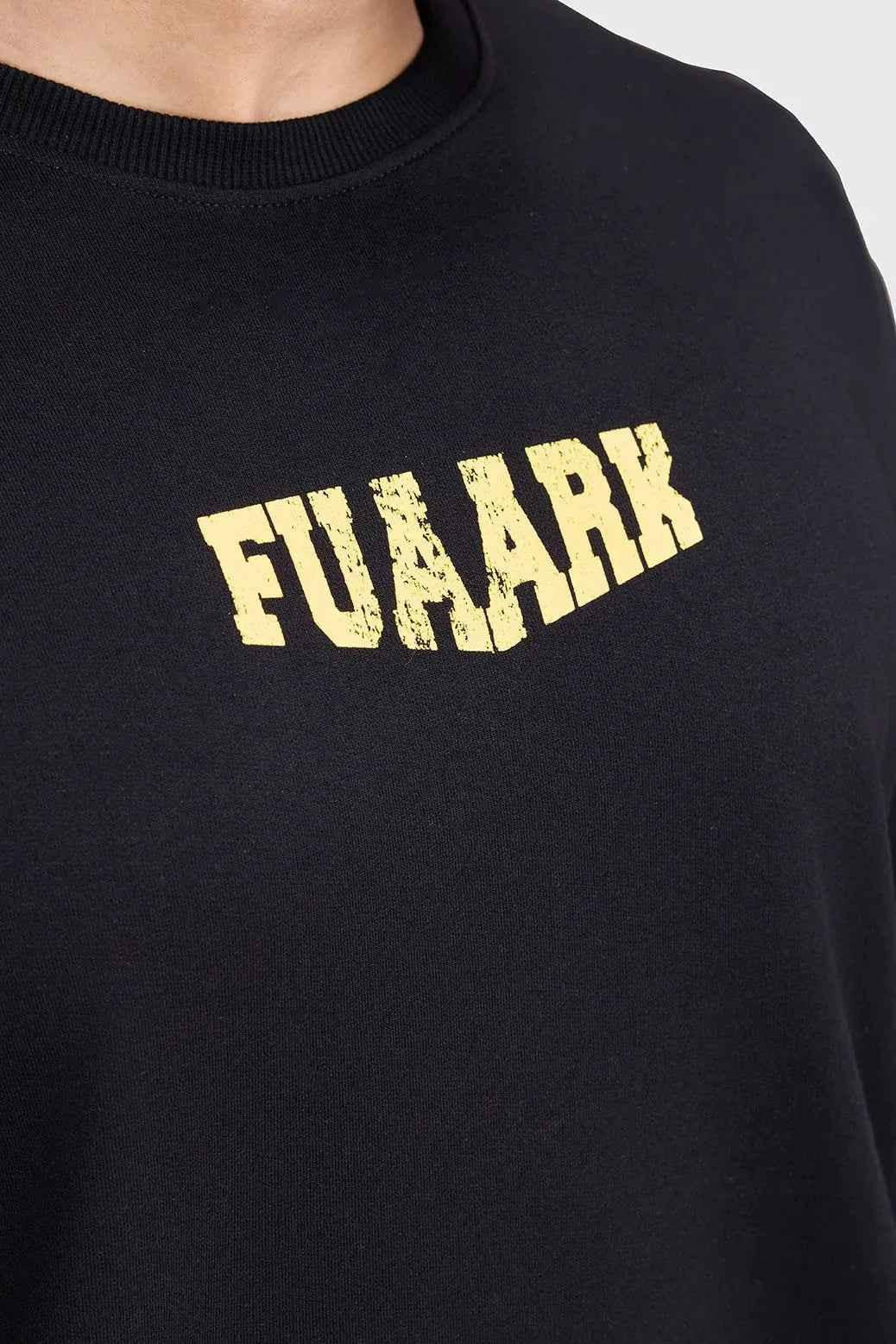 Black Trendsetter oversized T-shirt by Fuaark Nz, featuring a relaxed fit and casual style on a plain background.