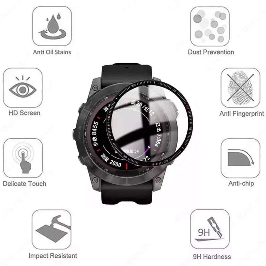 Screen Protectors for Garmin Fenix 6S/6S Pro Series Watch (Pack of 5) Habicare