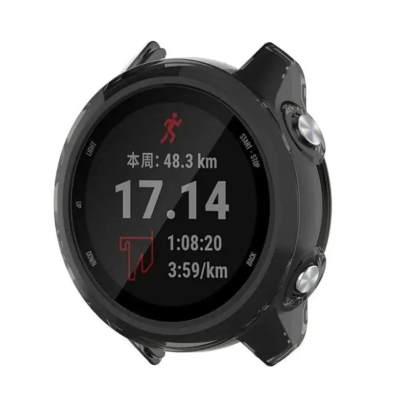 Protective Case for Garmin Forerunner 245 Series (Transparent Black) Habicare