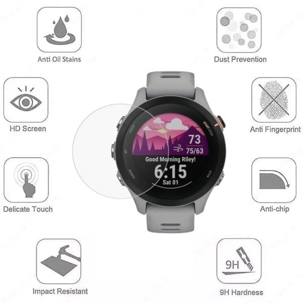 Hydrogel Screen Protectors for Garmin Forerunner 255 (Pack of 6) That Watch Shop