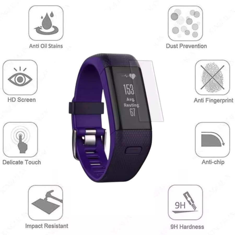 Screen Protectors for Garmin Vivosmart HR+ (Pack of 2) That Watch Shop
