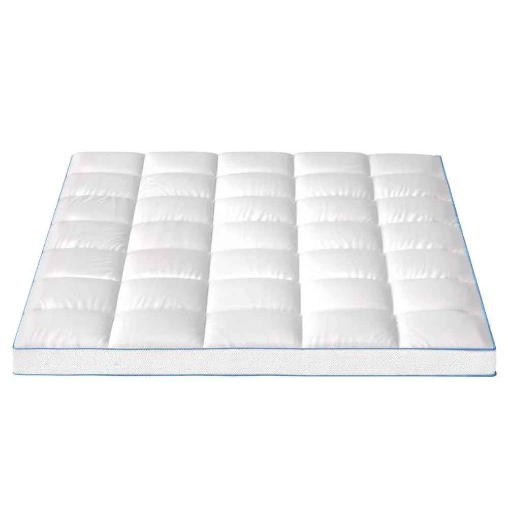 Giselle Bedding Mattress Topper Pillowtop Bamboo 10cm Queen