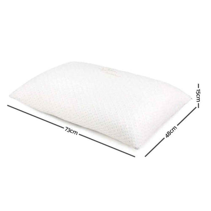 Giselle Bedding Memory Foam Pillow Bamboo Cover Twin Pack
