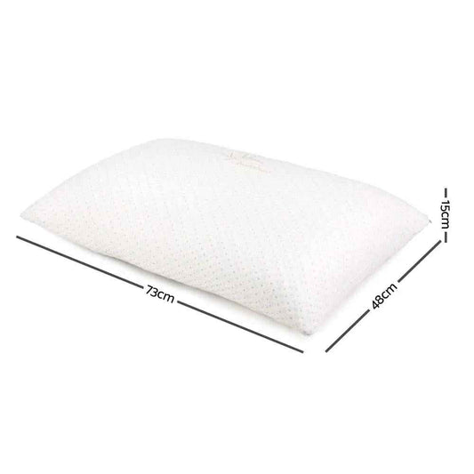 Giselle Bedding Memory Foam Pillow Bamboo Cover Twin Pack