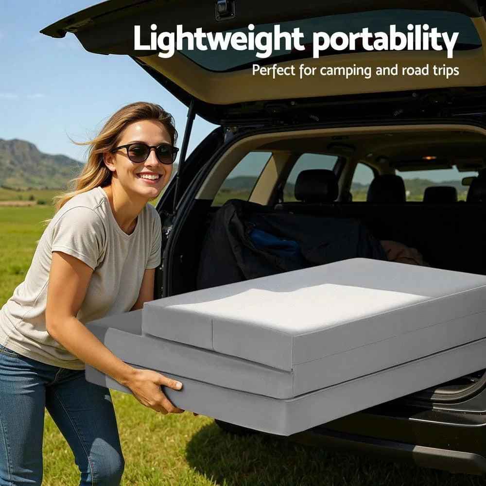 Giselle Foldable Mattress Folding Sofa Bed 4-fold Sleeping Camping Cushion Mat