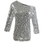 Glam Sequin Shoulder Top