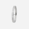 Stainless Steel 10 CZs Inlay Band Ring - Silver