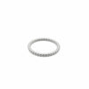 Stainless Steel Bead Stacking Ring - Silver