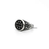 Men's Stainless Steel Circle Cross Casting Rings