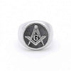 Stainless Steel Masonic Ring