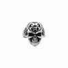 Stainless Steel Skull Ring with Tribal Carved Design