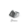 Stainless Steel Triangle All Seeing Eye/Eye of Providence Cast Rings