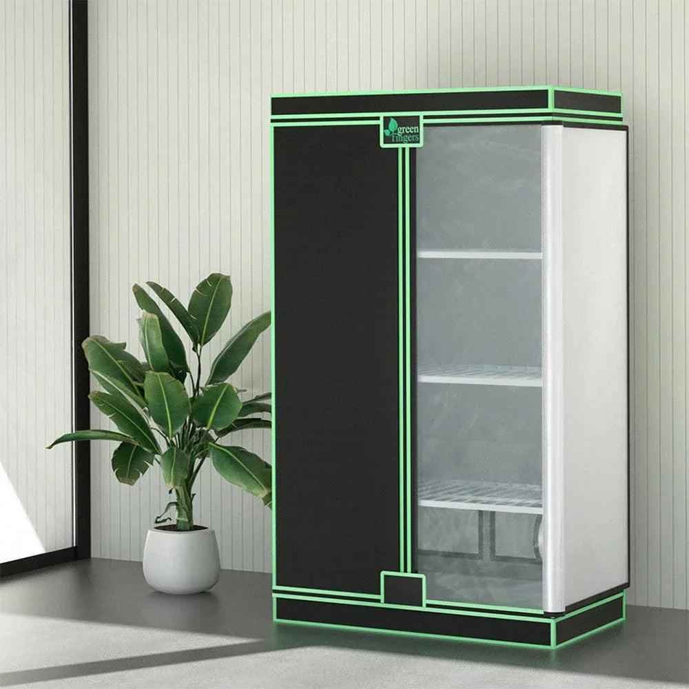 Green Fingers Grow Tent 100x60x180cm 4 Tiers Kits Hydroponics Indoor Grow System