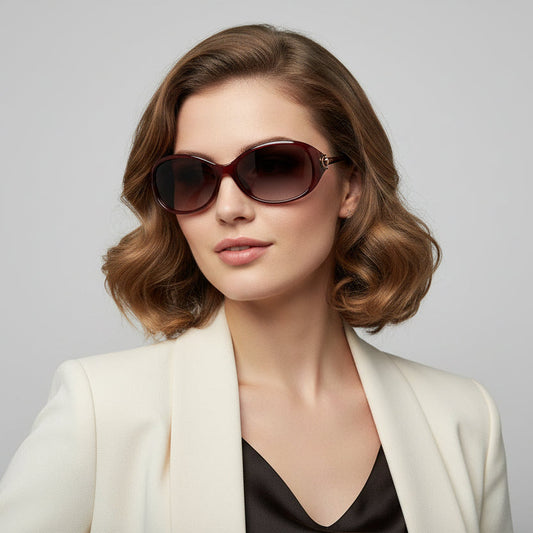 Polarized Gradient Lens Sunglasses 2515C6 RED dealonline.co.nz