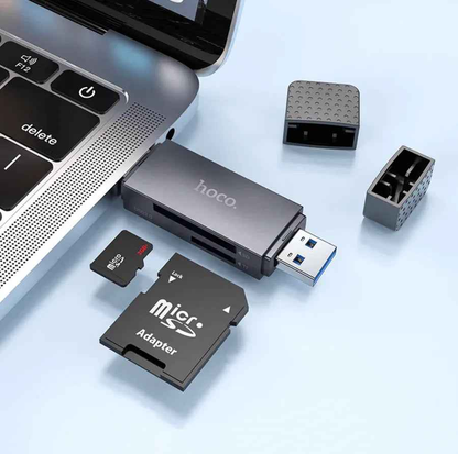 HB45 2-in-1 USB 3.0 Card Reader NZ – Dual USB-A & Type-C