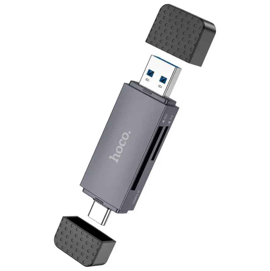 HB45 2-in-1 USB 3.0 Card Reader NZ – Dual USB-A & Type-C