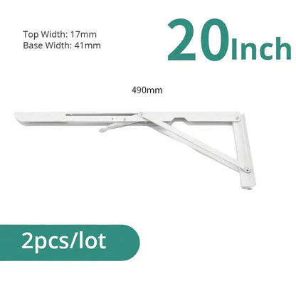Heavy Duty Folding Shelf Brackets for RV / Caravan Tables (2PCS) Habicare