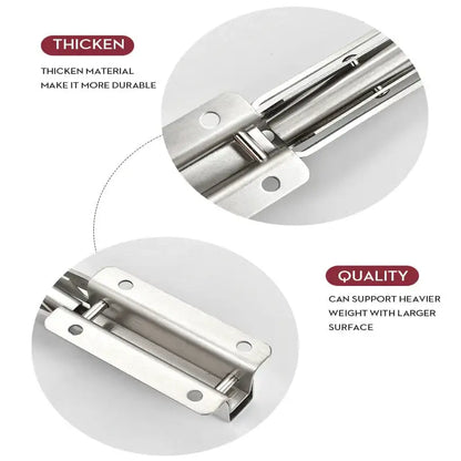 Heavy Duty Folding Shelf Brackets for RV / Caravan Tables (2PCS) Habicare