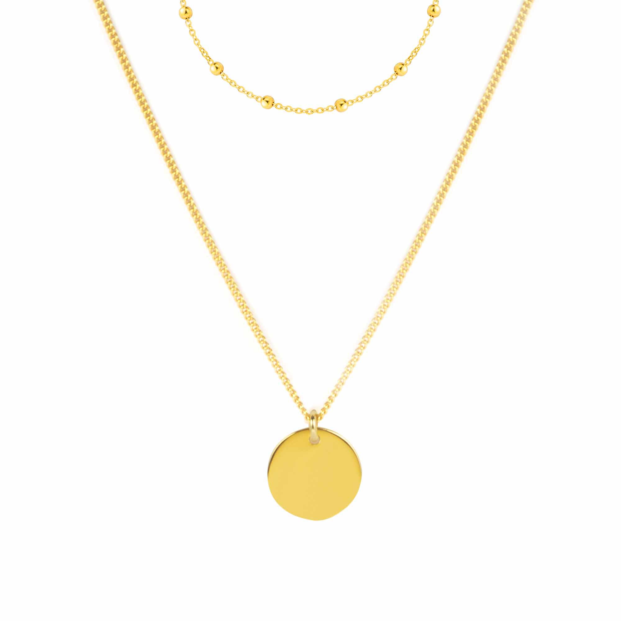 HAZEL DOUBLE LAYER NECKLACE-0