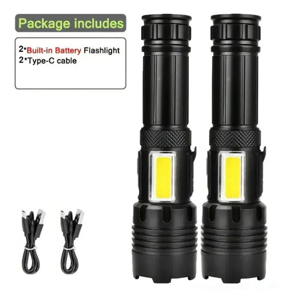 High Power Rechargeable LED Flashlight Habicare