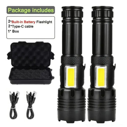 High Power Rechargeable LED Flashlight Habicare