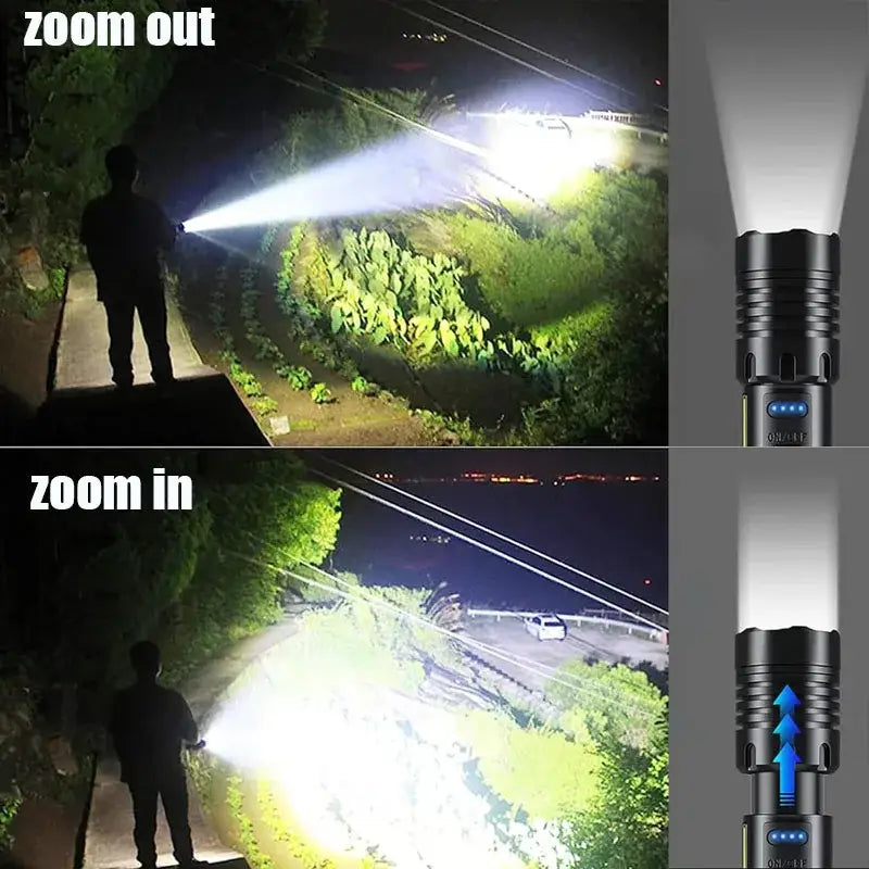 High Power Rechargeable LED Flashlight Habicare