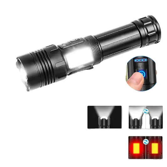 High Power Rechargeable LED Flashlight Habicare