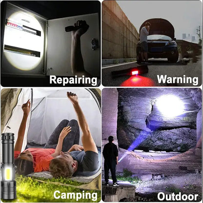 High Power Rechargeable LED Flashlight Habicare