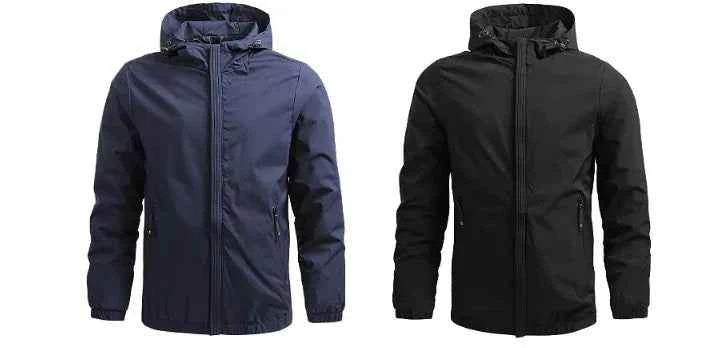 Men's Outdoor Waterproof Jacket - Windproof Hiking Rain Jacket | All-Weather Protection