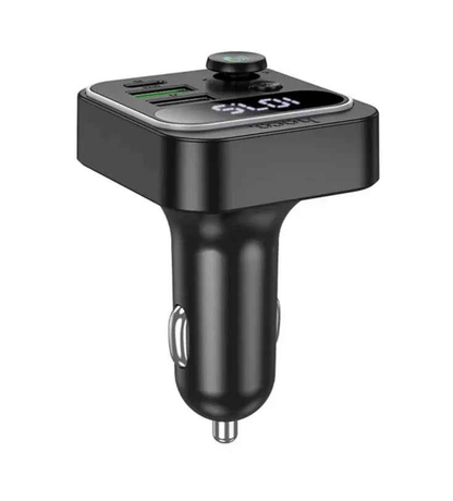Hoco 38W FM Car Kit with PD+QC, RGB Light (E85) | Bluetooth 5.4 Car Charger