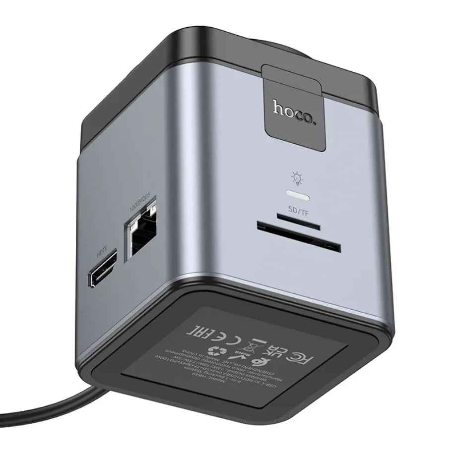 Hoco PD 100W 9 in 1 USB-C Multi Function Docking Station NZ – HB49