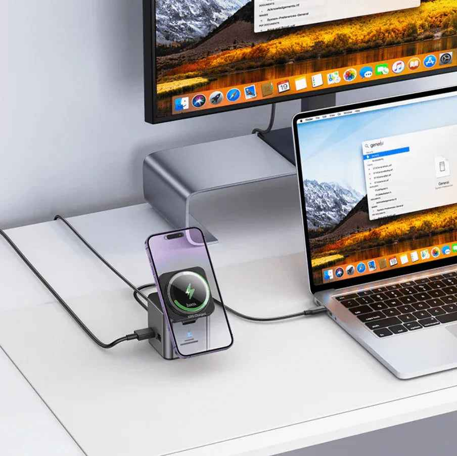 Hoco PD 100W 9 in 1 USB-C Multi Function Docking Station NZ – HB49