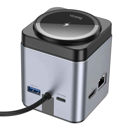 Hoco PD 100W 9 in 1 USB-C Multi Function Docking Station NZ – HB49