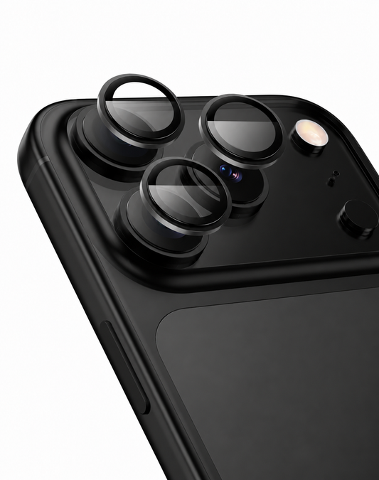 Hoco iPhone 17 Pro Max Ultra HD Camera CSG Anti Glare Lens Protector with Metallic Ring (V14)