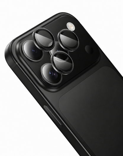 Hoco iPhone 17 Pro Max Ultra HD Camera CSG Anti Glare Lens Protector with Metallic Ring (V14) - ShopHub