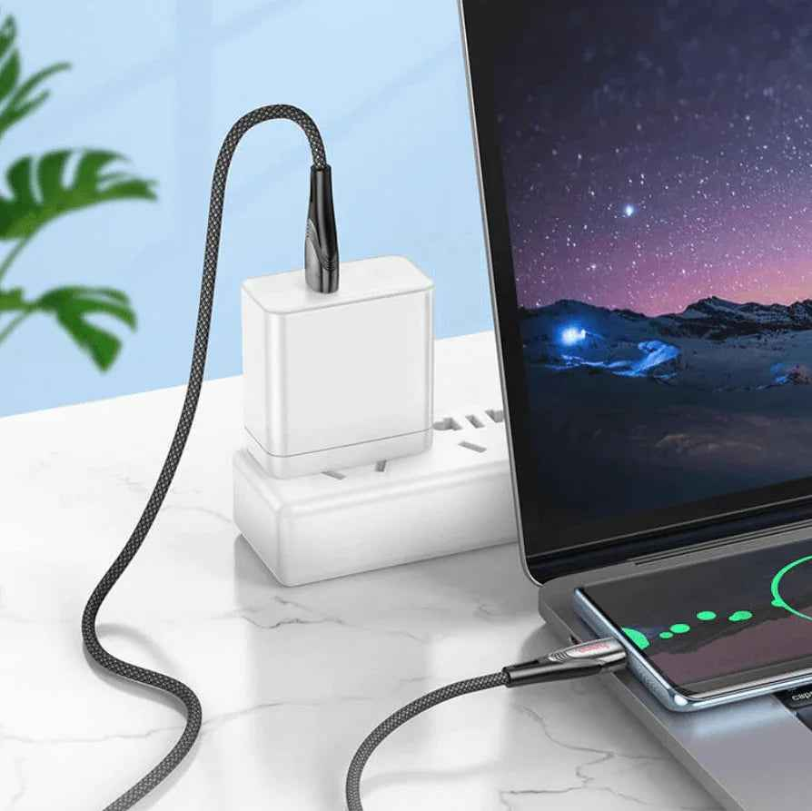 HOCO U133 USB-C Fast Charging Cable 3A 1.2m Braided NZ