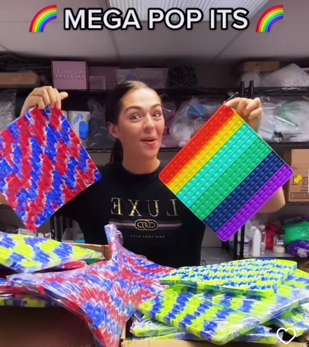 Jumbo Push Pop Fidget  Sensory -Multi Colors Collection-1