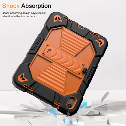 Apple iPad Air 11-Inch (M3) 2025 Rugged Shockproof Case with Kickstand (Orange)