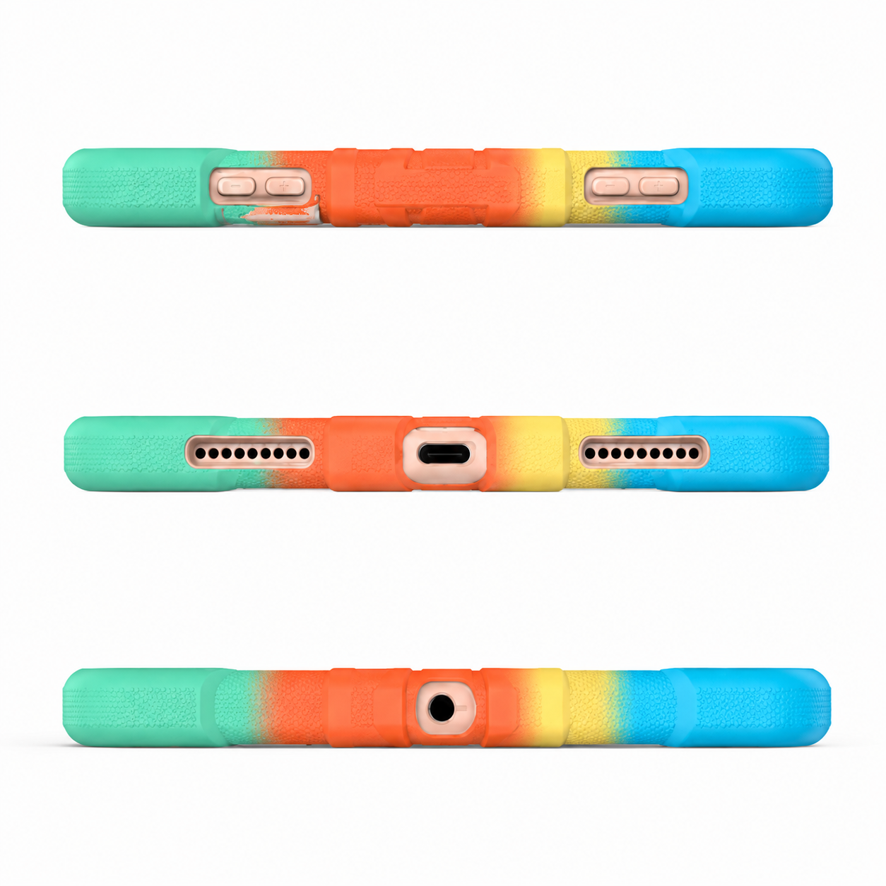 iPad Air 4th Generation 10.9 Inch Rugged Shockproof Case with Kickstand (Rainbow) - ShopHub
